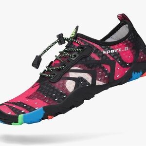 Mishansha Women's Athletic Shoes - Black and Pink